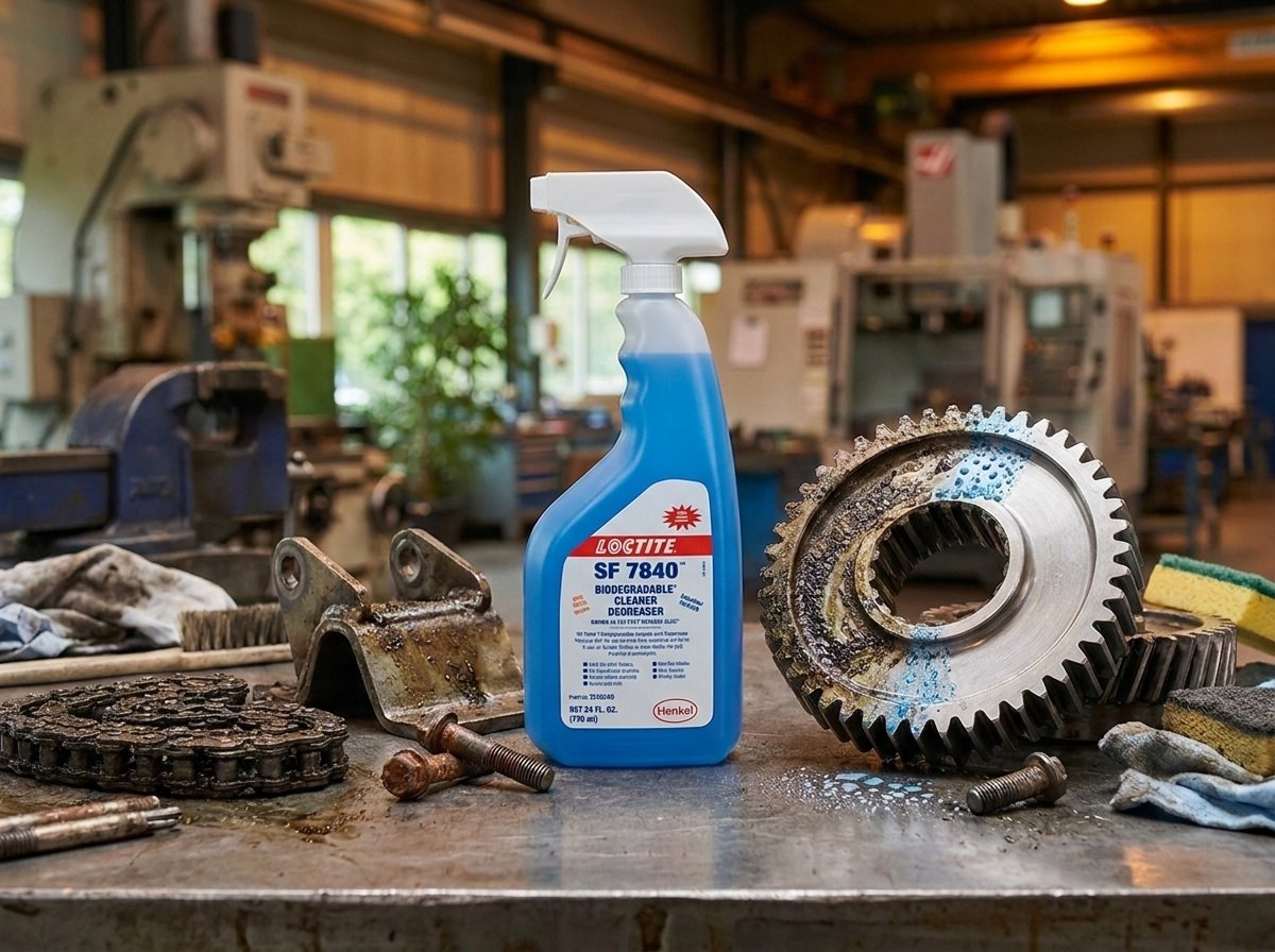 LOCTITE SF 7840 limpiando pieza industrial